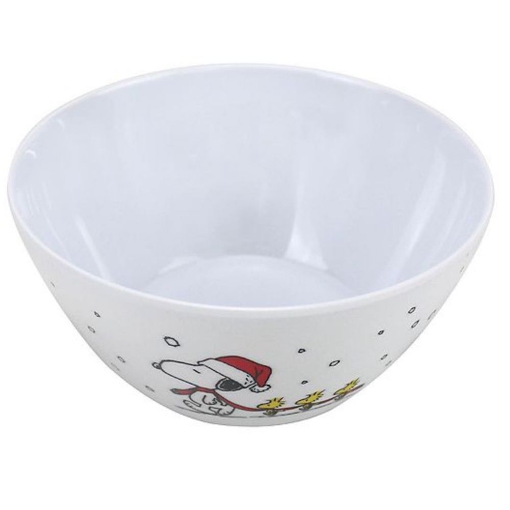 NWT Festive Peanuts Snoopy Melamine Bowl Set of 4 - Picture 2 of 5
